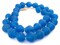 Jumbo Bicone Recycled Glass Beads - Beaded Wall Hangings - Extra Large African Sea Glass Beads 25mm - The Bead Chest (Azul)